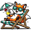 Fuchs am Strand