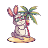Bunny Summer Beach Comic