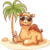 Camel Summer Beach Comic