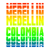 Medellin Columbia rainbow design