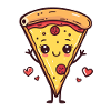 Pizza Cartoon Look
