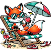 Fuchs am Strand