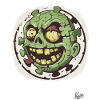 Dämlich Lustiger Zombie-Puzzle-Kopf