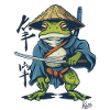 Japanischer Samurai-Ronin-Frosch