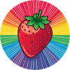 LGBTQ Erdbeere