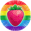 LGBTQ Erdbeere