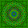Grünes Mandala