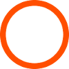 Neon Orange Circle Emblem