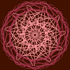 Fleur de mandala rouge