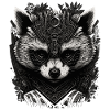 Raccoon Art