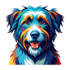 Pyrenäenschäferhund Hunderasse Karikatur Kawaii