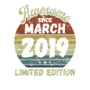 Awesome since March 2019 - Birthday