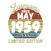 Awesome since May 1959 - Birthday