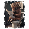 Bison-Toilette Geschenk