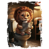 Löwentoilette Geschenk