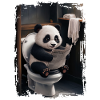 Panda-Toilette Geschenk