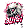 Diamonds Rubies Bling Skull
