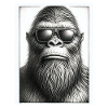 Bigfoot Mugshot Portrait