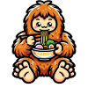 Kawaii Bigfoot Ramen Noodles Bowl
