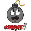 Danger Explosive Face - Funny Emoticon