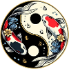 Yin Yang Koi Fish Design