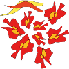 Klatschmohn geometrisch ornamental abstrakt