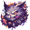 chat menaçant