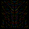 Farbiger Regen