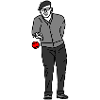 Petanque Player Right-Handed