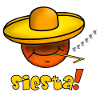 Siesta - Funny Emoticon with Sombrero Hat