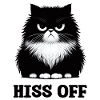 HISS OFF BLACK CAT DOODLE