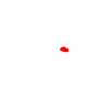 Mountain with red sun
