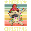 Merry Christmas Dog Pug