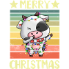 Merry Christmas Cow