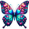 Coeur papillon coeurs petits coeurs