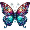 Papillon Diamant Diamants Cristaux Cristal
