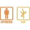 Breakdance stick figures