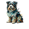 Polygon Art Tibetan Terrier Terriers