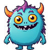 Cute Kids Cartoon Monster