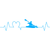 Kayak Heartbeat Geschenk für Kajakfahrer