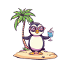 Penguin Summer Beach Comic