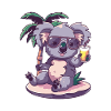 Koala Summer Beach Comic