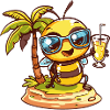 Bee Summer Beach Comic