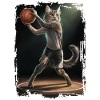 Katze spielt Basketball Geschenk