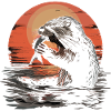 Loutre Fischotter