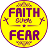 Faith over Fear Text T-Shirt