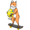 Fox Easter Skateboard