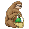 Sloth Easter Easter Egg