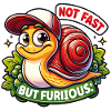 Kleine süße Schnecke mit Basecap