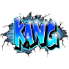 KANG GRAFFITI NAME PRINT Blue